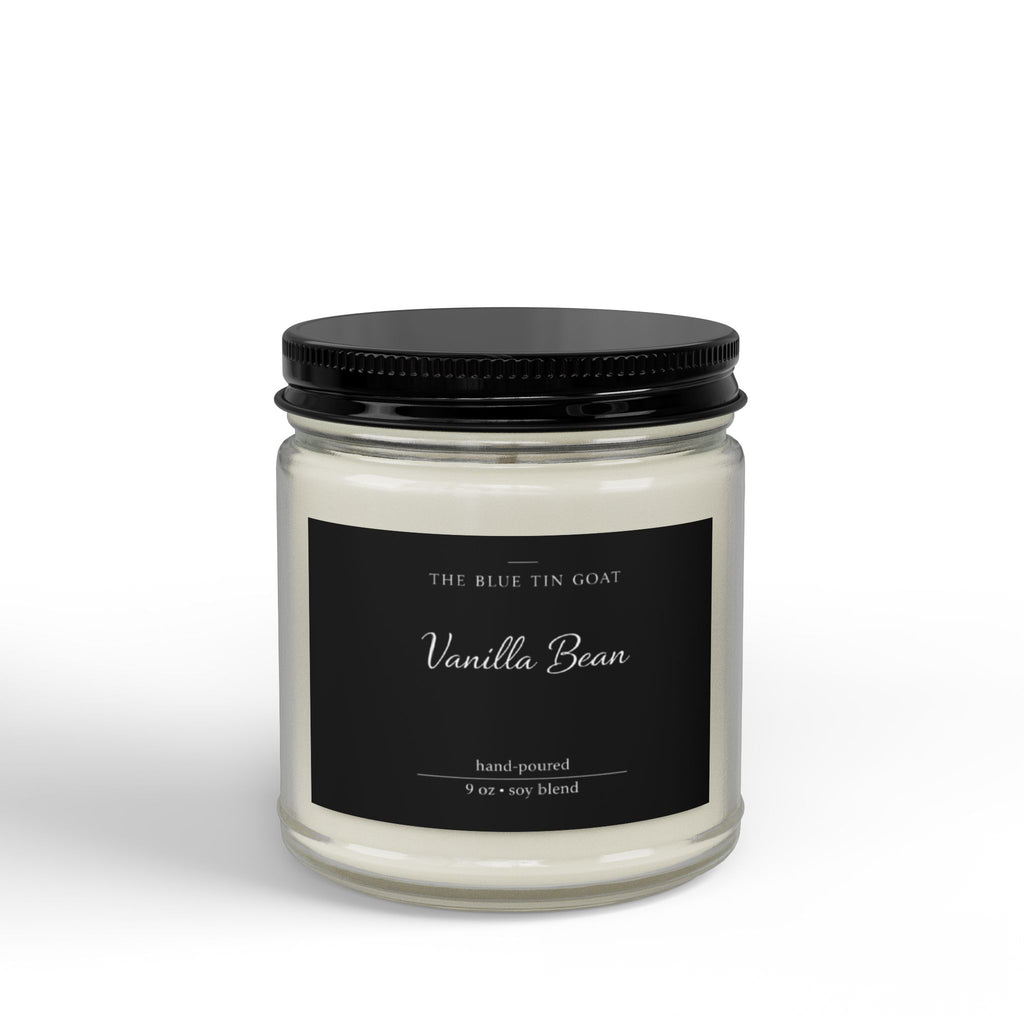 Fireside collection Vanilla Bean soy candle Amber Jar with black lid 9oz
