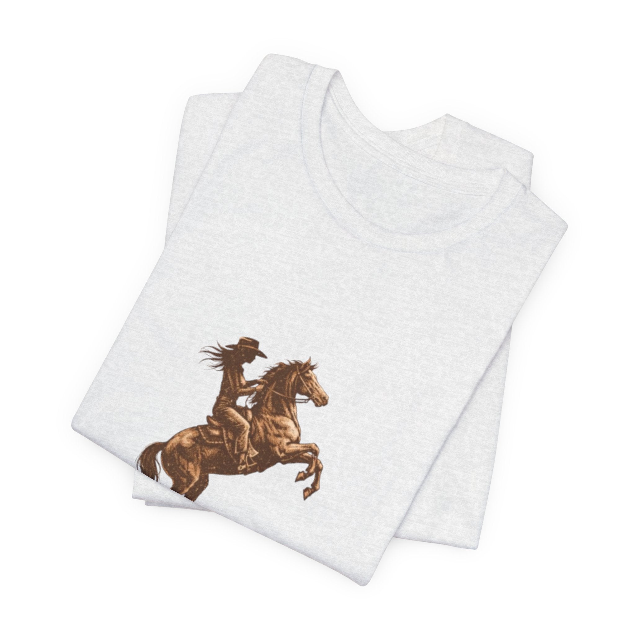 Faith Over Fear Horse T-Shirt — Inspirational Christian Tee (Isaiah 41:10)
