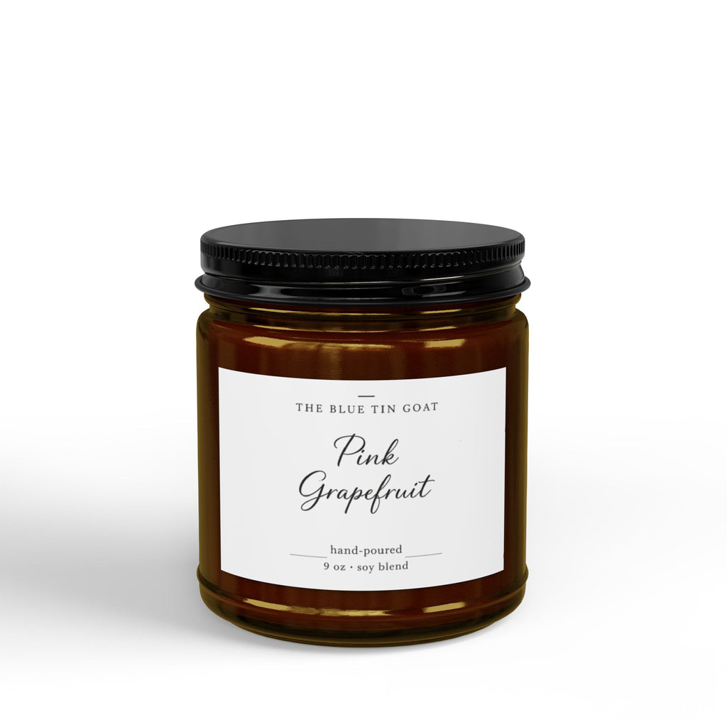 Soy Scented Candle — Pink Grapefruit (4 oz & 9 oz)