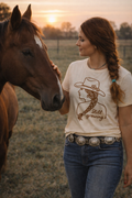 Still Growing Tee — Boho Cowgirl Woman Graphic T-Shirt