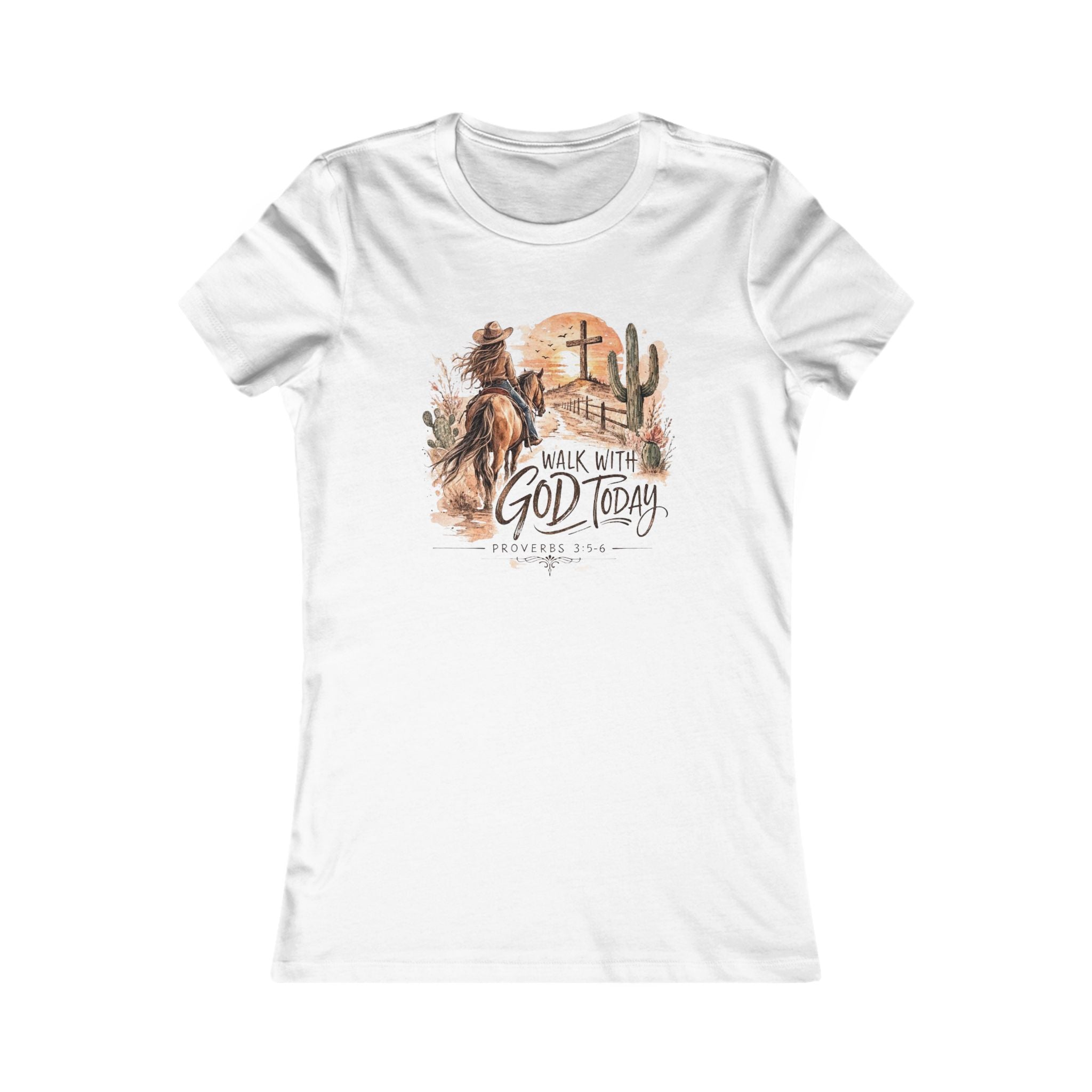 Walk With God Today Tee — Womens Christian Western T-Shirt