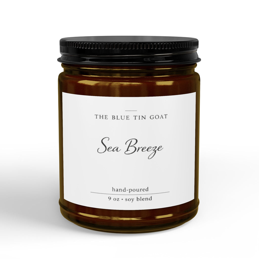 Soy Candle — Sea Breeze Scented Jar (4oz & 9oz)