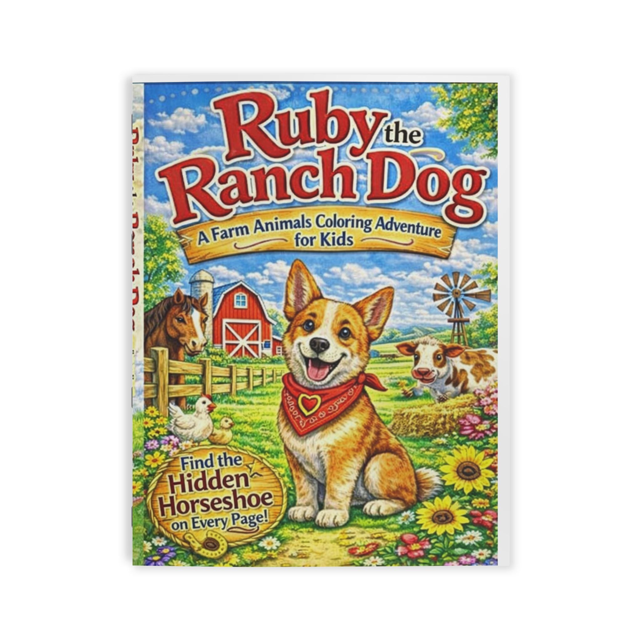 Ruby the Ranch Dog Coloring Book — Farm Animals Coloring Adventure for Kids