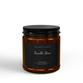 Fireside collection Vanilla Bean soy candle Amber Jar with black lid 9oz