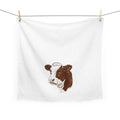Cow Head Tea Towel — Rustic Farmhouse Kitchen Linen