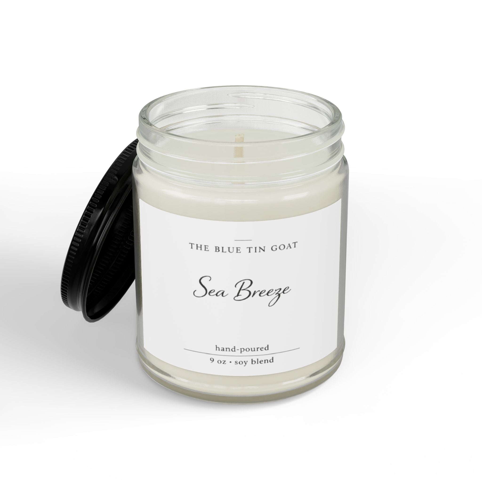 Soy Candle — Sea Breeze Scented Jar (4oz & 9oz)
