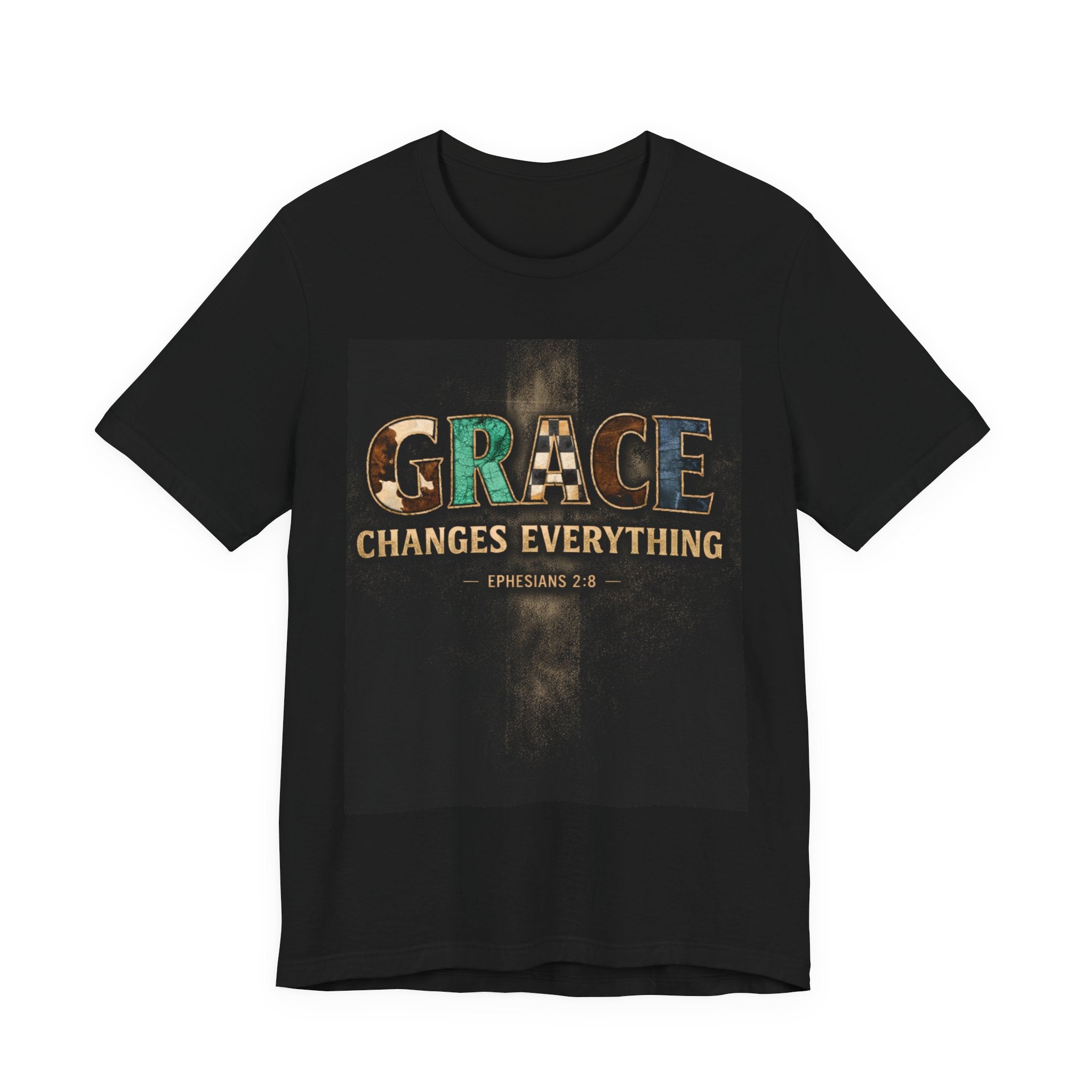 Grace Changes Everything T-Shirt — Inspirational Christian Faith Tee (Ephesians 2:8)