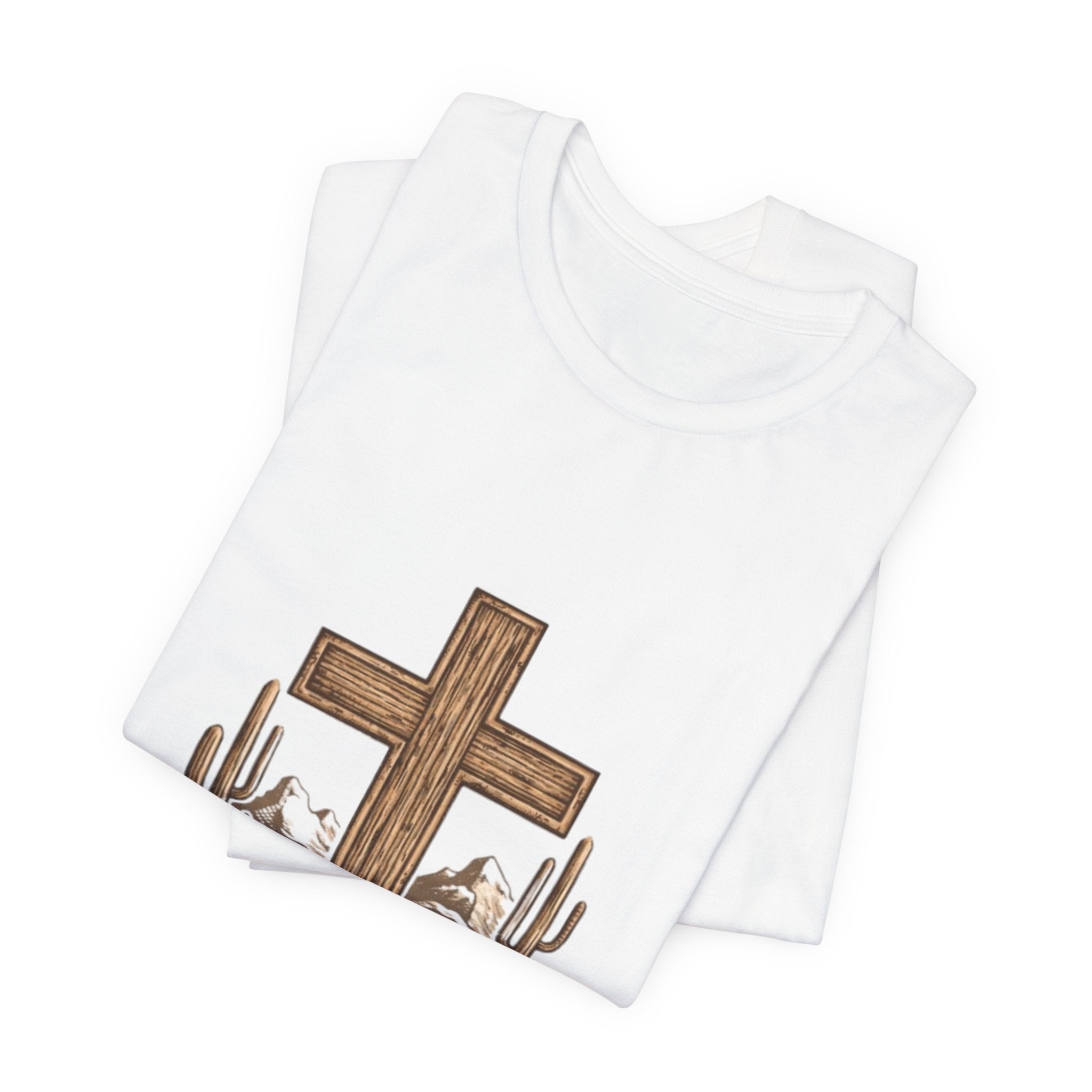 Trust the Lord Tee — Rustic Cross & Desert Scene (Proverbs 3:5-6)