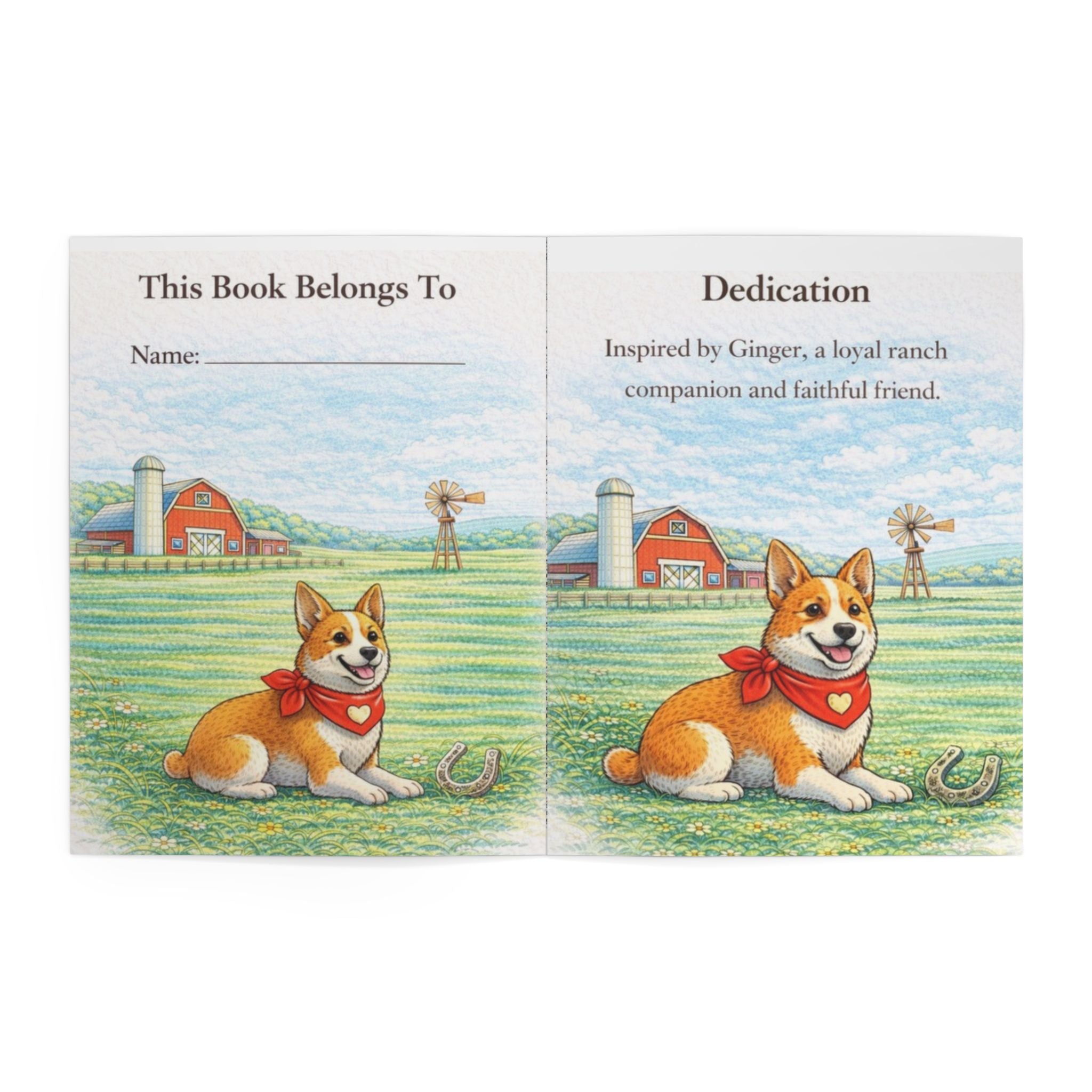 Ruby the Ranch Dog Coloring Book — Farm Animals Coloring Adventure for Kids