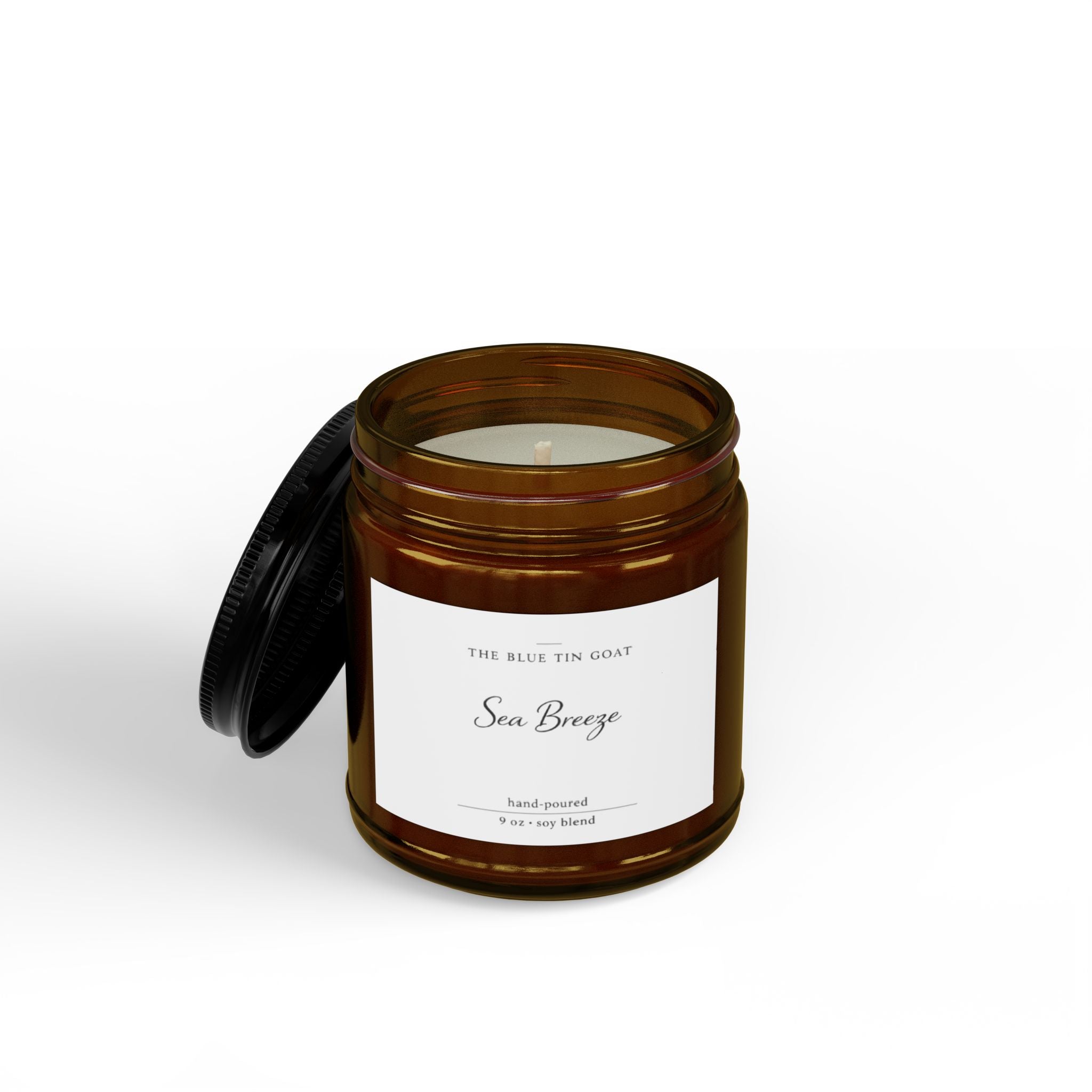 Soy Candle — Sea Breeze Scented Jar (4oz & 9oz)