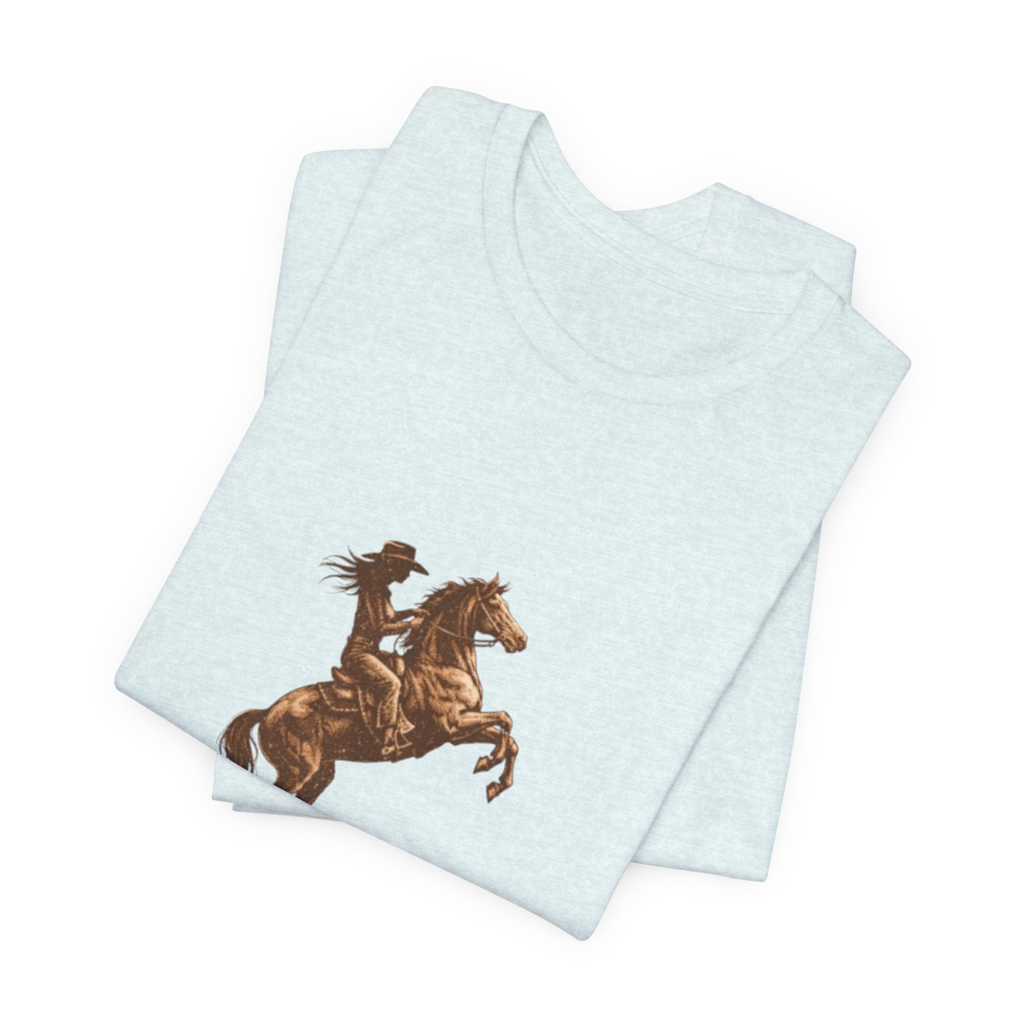 Faith Over Fear Horse T-Shirt — Inspirational Christian Tee (Isaiah 41:10)