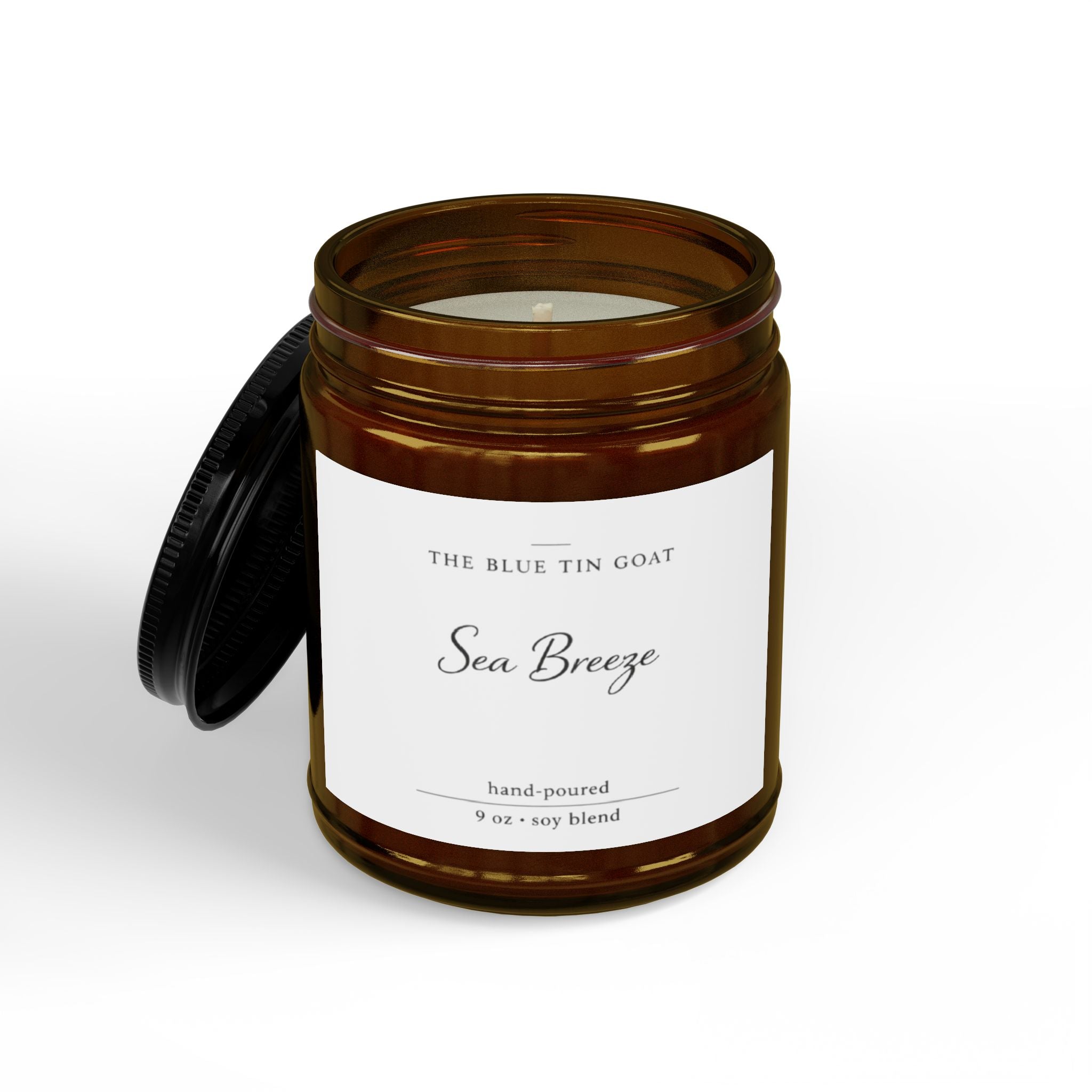Soy Candle — Sea Breeze Scented Jar (4oz & 9oz)