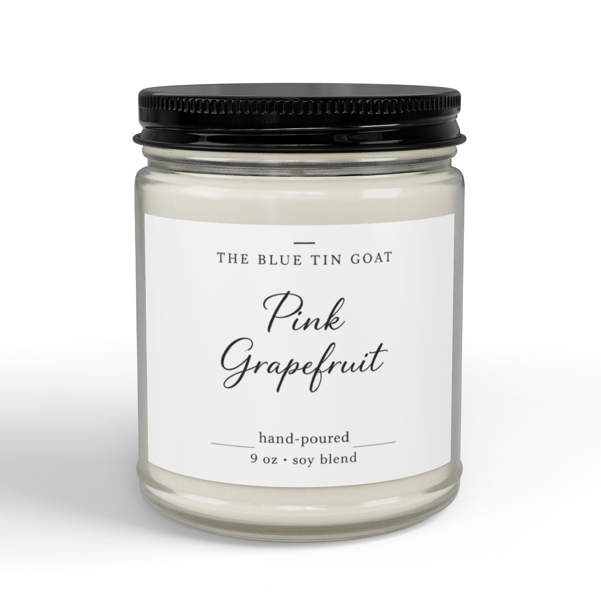 Soy Scented Candle — Pink Grapefruit (4 oz & 9 oz)