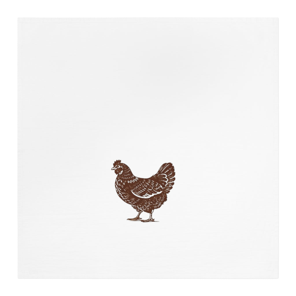 Chicken Kitchen Tea Towel - Rustic Hen Dish Towel Farmhouse Decor